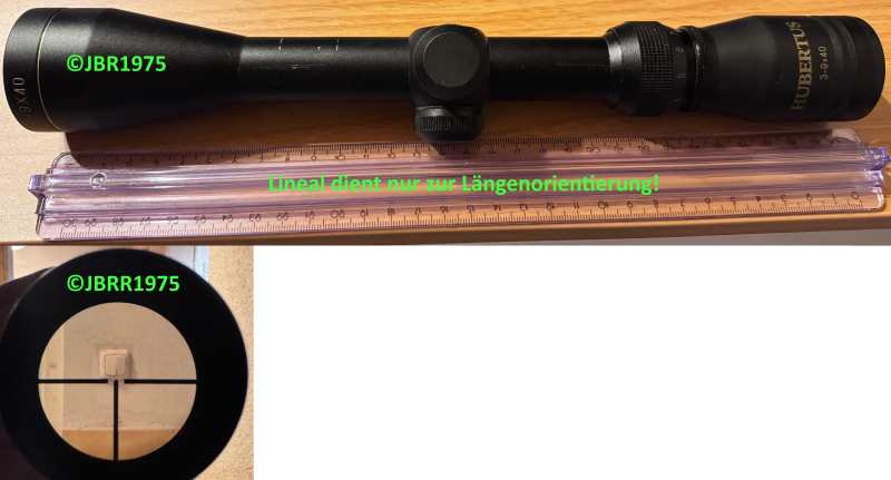 2 Zielfernrohre 3-9x40 Sutter (Duplex) und Hubertus (Absehen 1) – Bild 2