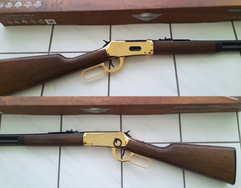 Legends Cowboy Rifle CO2-Luftgewehr Kal. 4,5 mm BB inkl. 10 Ladehülsen – Bild 2
