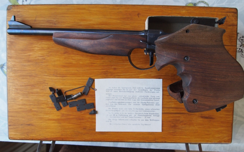 TOZ 35 Freie Pistole Kal. .22 lr. komplett in Koffer – Bild 3