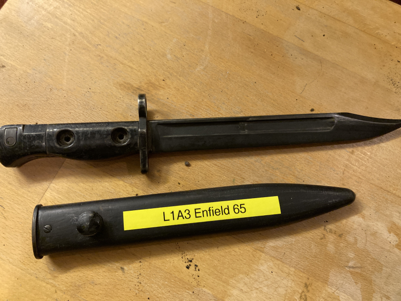 Enfield Original British Army L1 A3 Bayonet SLR Bajonett für das L1A1 FN FAL Britisch 1965 – Bild 2