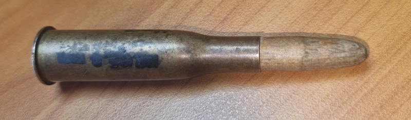 Dekopatrone Kropatschek 8x56R Holzgeschoss – Bild 2