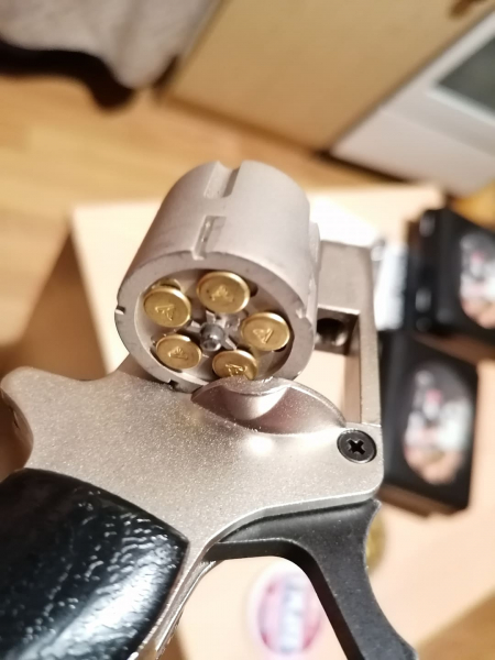Ekol-Arda - Derringer - cal.22 Knall - Chrom Modell - Neuwertig - Nur Bedienungsanleitung – Bild 3