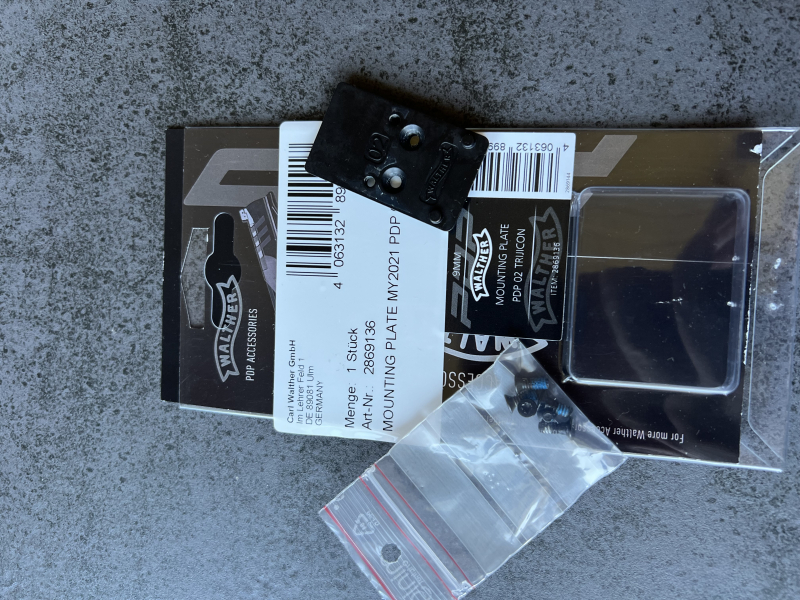 Walther Adapterplatte Typ2V2 für Holosun,…Red Dot für Walther PDP SF Match – bilde 1