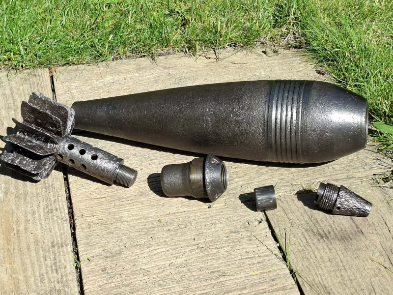 DEKO Russische 120 mm Wurfgranate 1944 - ORIGINAL WW 2 – Bild 2
