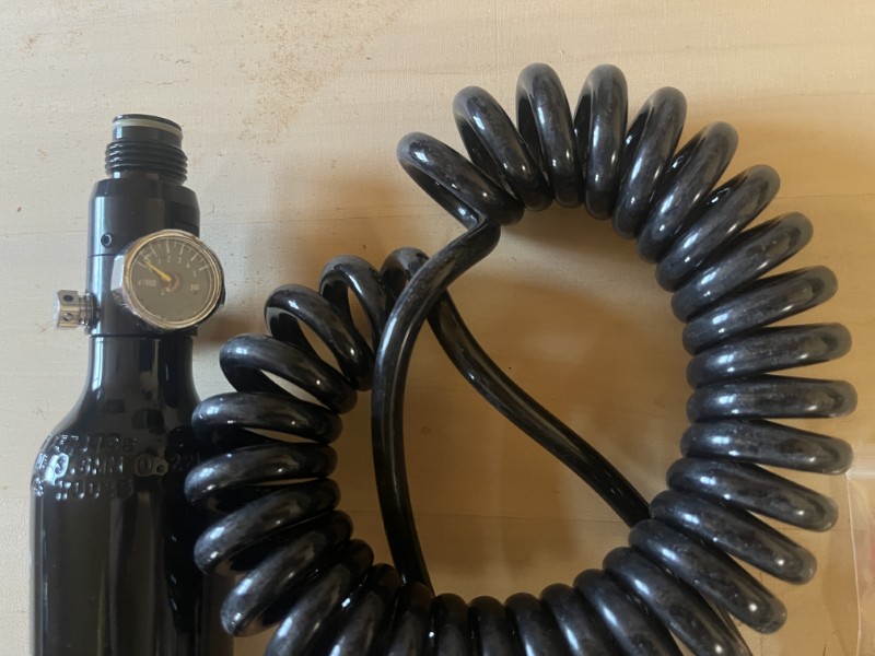 HPA / Pressluft-Komplettset für Umarex T4E (HDR50, HDP50, HDX68 etc.) Komplett UNBENUTZT & NEUWERTIG – obrázek 2