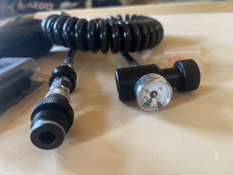 HPA / Pressluft-Komplettset für Umarex T4E (HDR50, HDP50, HDX68 etc.) Komplett UNBENUTZT & NEUWERTIG – obrázek 3