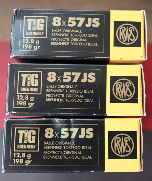 RWS 8x57IS 12,8g/198gr TIG BRENNEKE 60 Patronen – Bild 2
