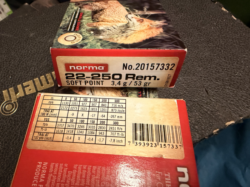 NORMA .22 - 250 Rem. 3,4 gr. Soft Point – Bild 2