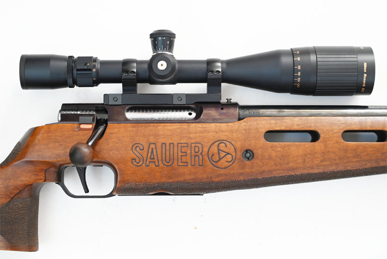 Repetierbüchse Sauer 200 STR mit Linksschaft, Kaliber 6,5x55mm, ZF Nikon Monarch 6,5-20x44, 1997 – Bild 4