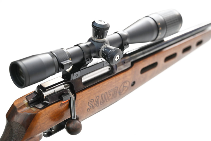 Repetierbüchse Sauer 200 STR mit Linksschaft, Kaliber 6,5x55mm, ZF Nikon Monarch 6,5-20x44, 1997 – Bild 3