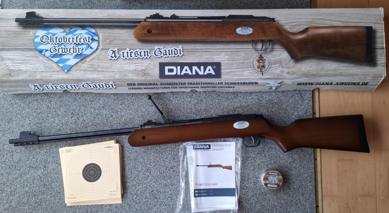 Diana Oktoberfestgewehr (Kal. 4,4 mm) – Komplettset in OVP – obrázek 2