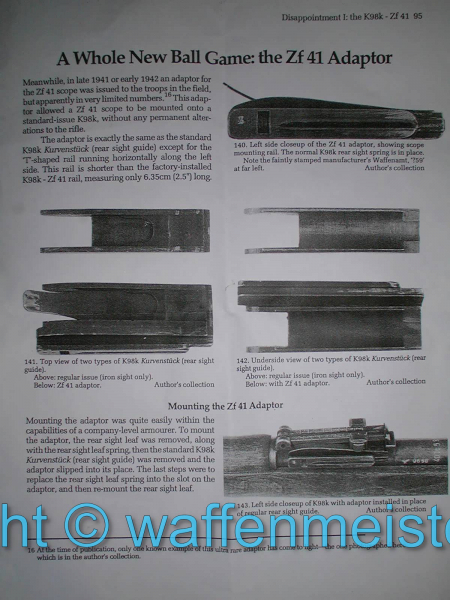 Montageadapter Zf41 für Karabiner 98k Mauser K98 Sniper Scharfschütze – Bild 2