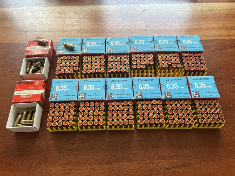 Munition Pistole 6,35mm - Insgesamt 320 Schuss (Geco 292 / Hirtenberg 28) – Bild 2