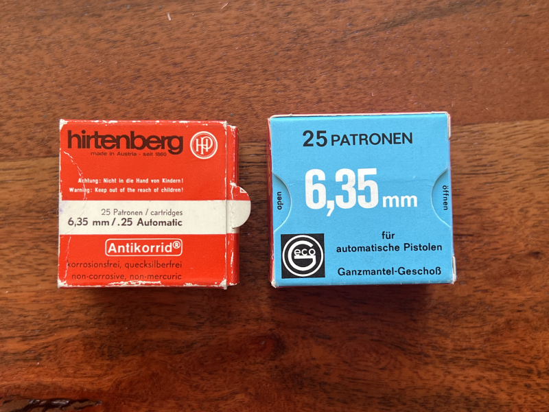 Munition Pistole 6,35mm - Insgesamt 320 Schuss (Geco 292 / Hirtenberg 28) – Bild 3