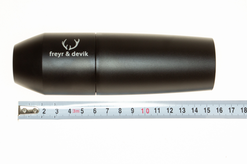 Vorführartikel, Schalldämpfer Overbarrel, FREYR & DEVIK Titanium 196 für Kal. bis max. 6,5mm, M15x1 – Bild 6