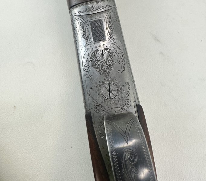 Bockbüchsflinte A. W. Wolf Suhl 7x65R 16/70 inkl. Wechsellaufbündel Bockflinte 16/70 *TOP* – slika 6
