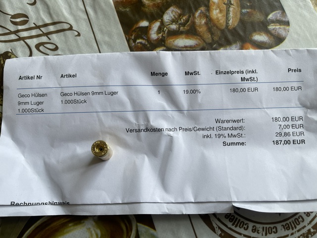 9mm Geco Hülsen Fabrikneu 1000 Stück – Bild 2