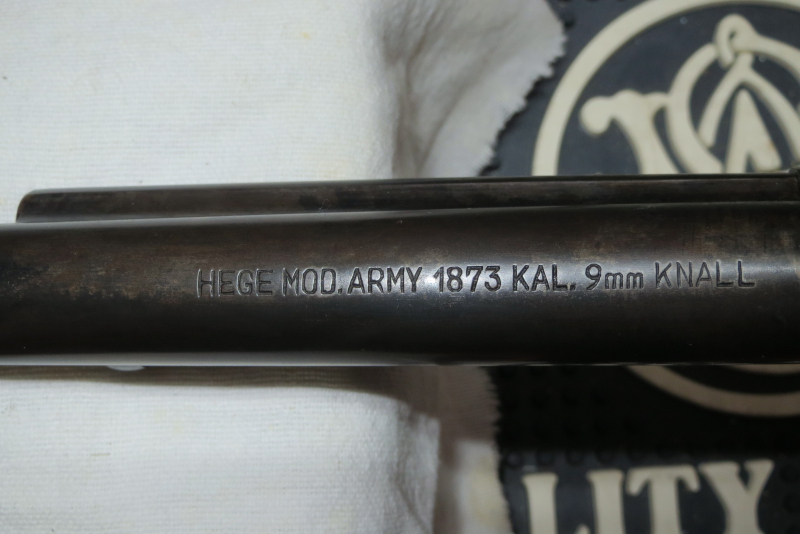 Hege Uberti Mod. Army Cal. 9mm Knall Revolver – billede 3