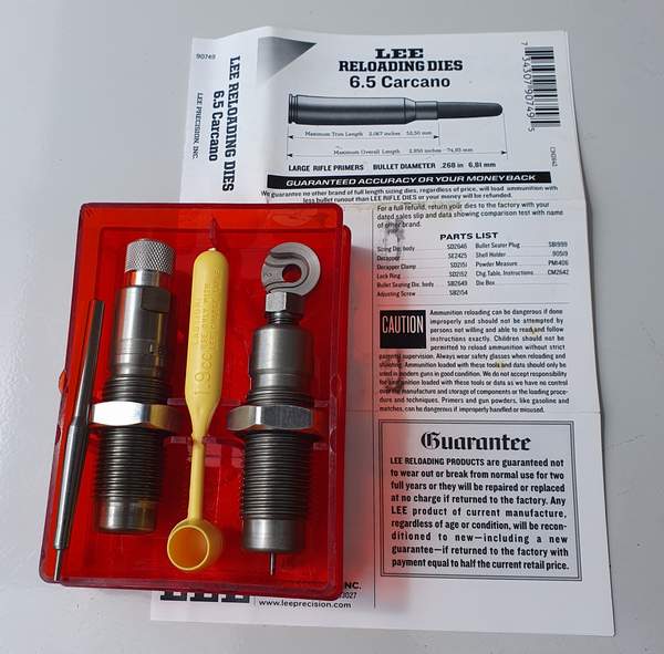 LEE-Matrizensatz 6,5 Carcano, mit HH – slika 2