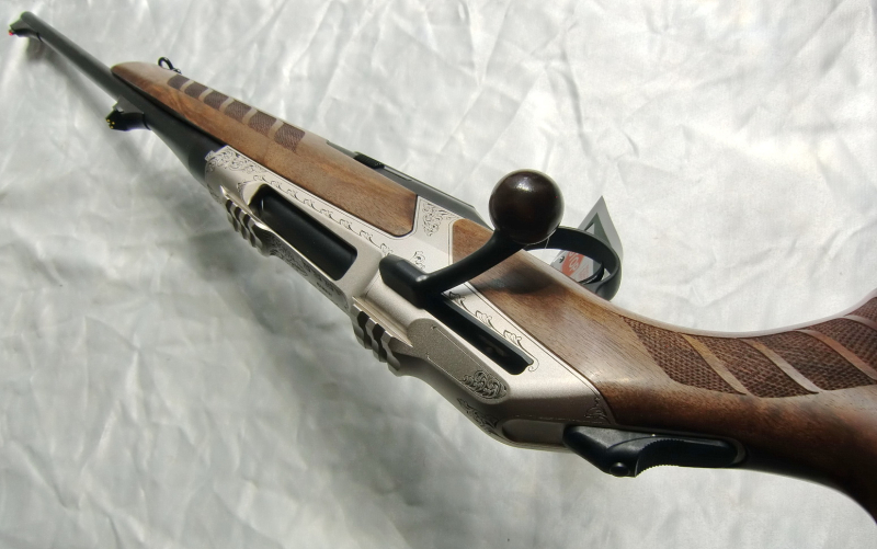 GERADEZUG-REP.-BÜCHSE MEKEL HELIX "WILD BOAR", Kal. .30-06 SPRING., HOLZKLASSE 4, GRAVUR, NEUWAFFE!! – Bild 4