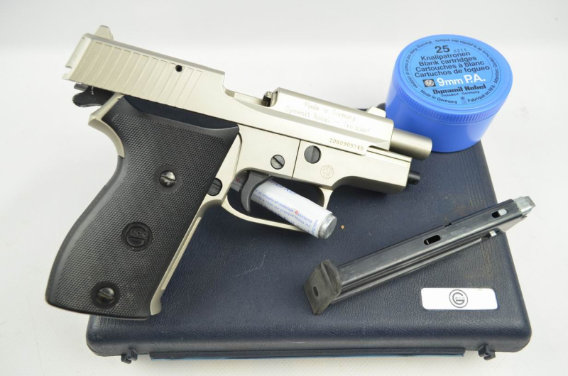 Sammlerstück!!! Originalverpackte, vernickelte GECO 225 # 9 mm PAK # PTB 775 # mit Zubehör – Bild 2