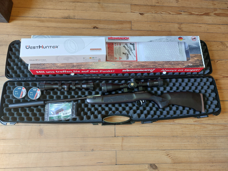 Weihrauch Hw 30s Kofferset mit WestHunter HD 4-16x44 FFP Zielfernrohr – Bild 1
