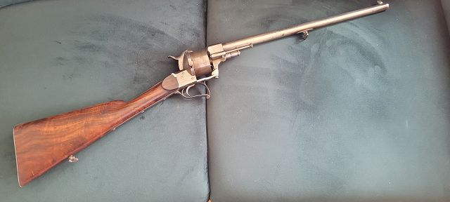 seltenes Lefaucheux-Revolver-Gewehr, ca. 1860 – Bild 6