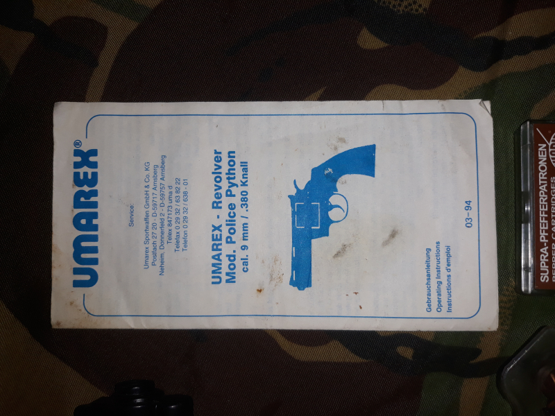 Umarex Revolver Police Phyton 9mm .380 Knall Schreckschuss – Bild 6