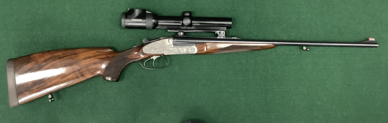 Doppelbüchse Merkel 161 E Kal: 8x57JRS mit ZF Swarovski Z6i 11-6x24 gebraucht – Bild 2