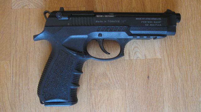 Zoraki Schreckschußpistole 918, Kal. 9mm P.A.K., brüniert, im Koffer mit Zubehör und Munition – Bild 3