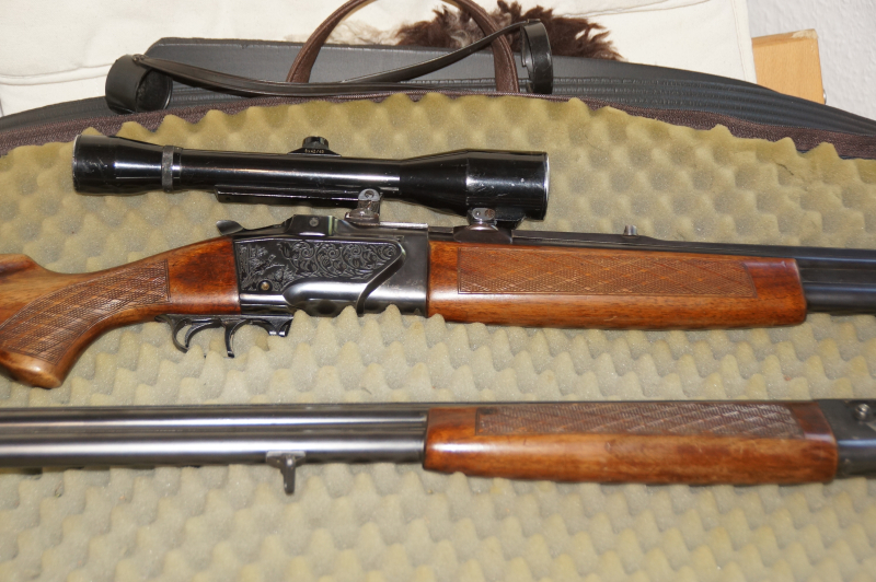 Bockbüchsflinte 7x57 / 12/70 mit Wechsel-Lauf – pilt 5