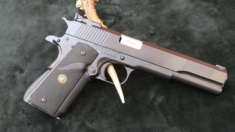 Holden Custom/Springfield 1911, Kal. .45Auto, Pachmayrgriffschalen, top Zustand!! – Bild 3