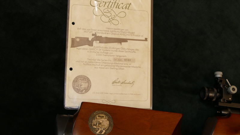 Anschütz 54 Match, Kal. .22lr, limitierte Auflage zu 25 Jahre Modell 54 – Bild 3