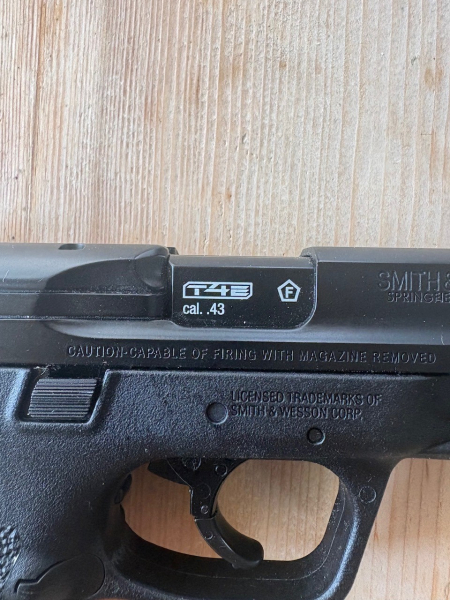 Smith & Wesson T4E M&P9 2.0 Defense Training Marker cal .43 Schwarz Blowback – Bild 3