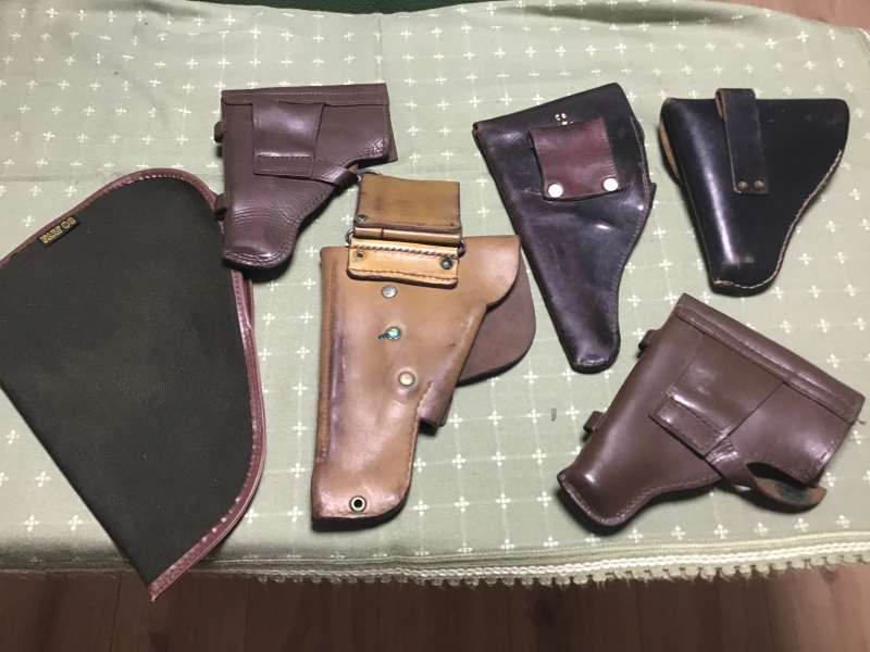 Konvolut alte Pistolentaschen 5 Pistolentaschen. 1FAW Pistolen-Rev. Futteral – Bild 2