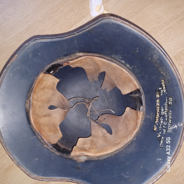 Original Luftschutzhelm – billede 3