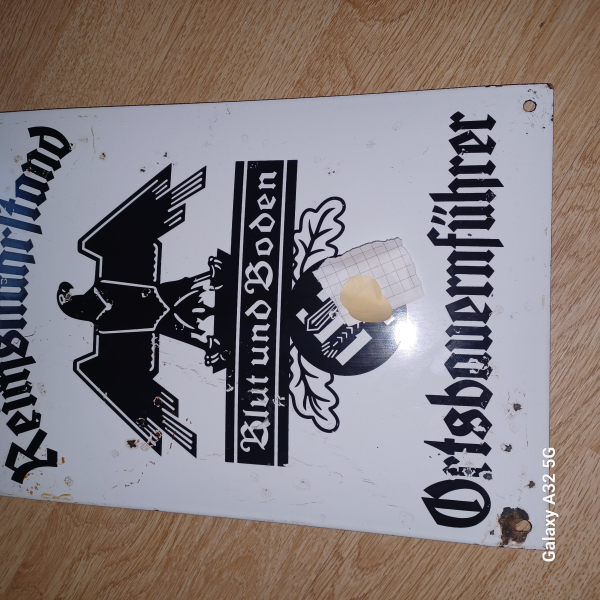 Reichsnärstand Emaileschild – Bild 1