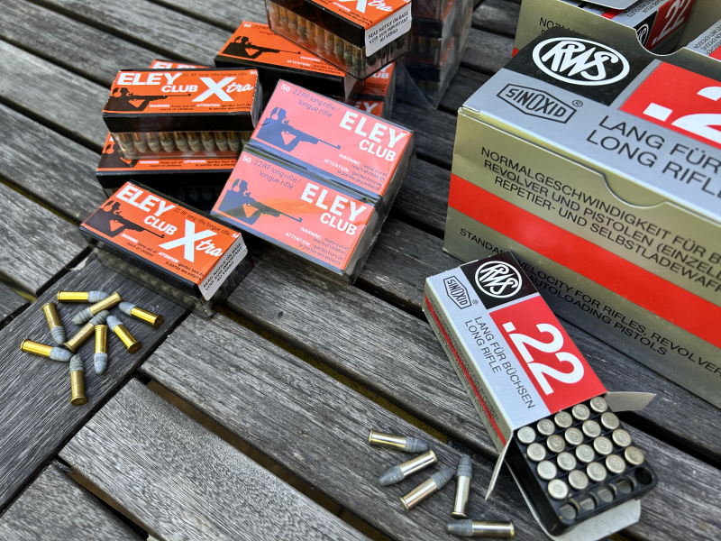 Munition .22 lfB RWS und Eley 2.000 Schuss – Bild 6