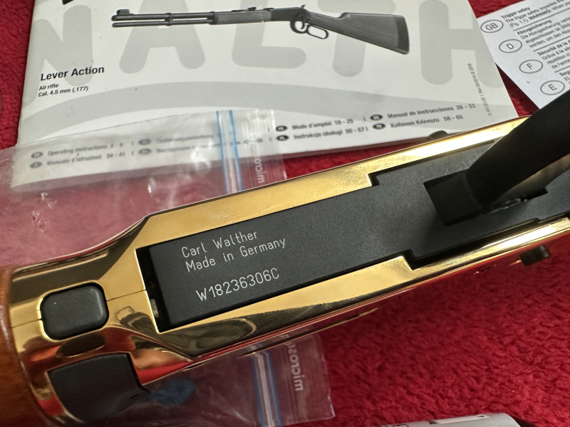 +++Walther Lever Action -Sondermodell GOLD-Fells Fargo long -4.5 mm NEU aus Sammlung+Zubehör Western – Bild 5