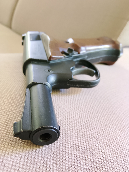 .22 / 5,5mm Plainsman Shorty Co2 Pistole 1960er Jahre funktionstüchtig! – billede 4