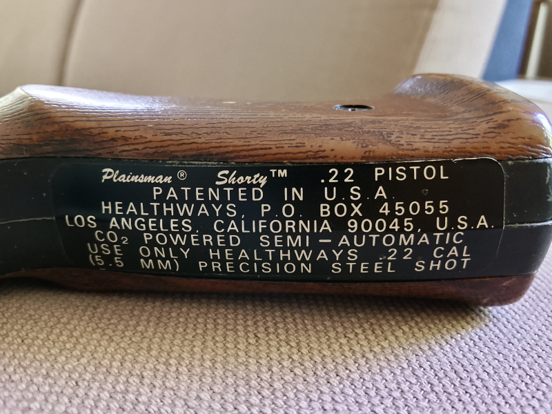 .22 / 5,5mm Plainsman Shorty Co2 Pistole 1960er Jahre funktionstüchtig! – billede 3