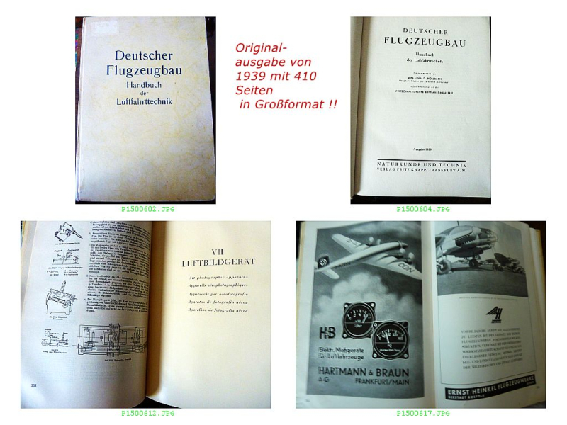 Selten !! Deutscher Flugzeugbau 1939 + Deutsche Luftwacht IV 1937 !! – Bild 2