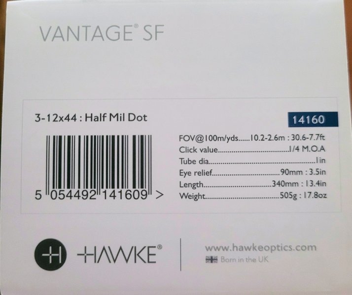 Hawke 3-12x44 – obrázek 2