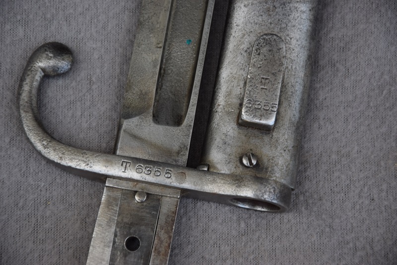 M 1889 Garde Civique Bajonett Belgien nummerngleich – Bild 3