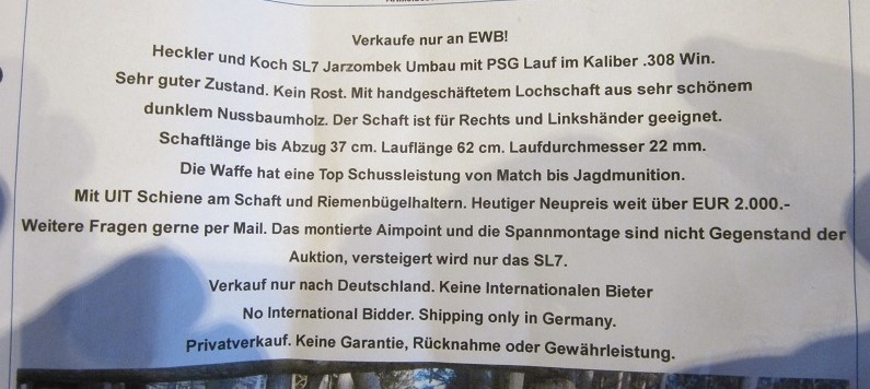 Heckler und Koch Jarzombekumbau PSGLauf 308W – Bild 1