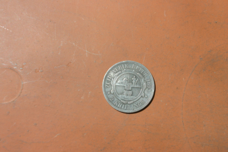 Silbermünze 2 Shilling Südafrika v. 1895 – zdjęcie 2