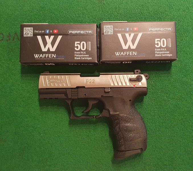 Walther P22Q vernickelt mit 100 Patronen alles neu – Bild 1