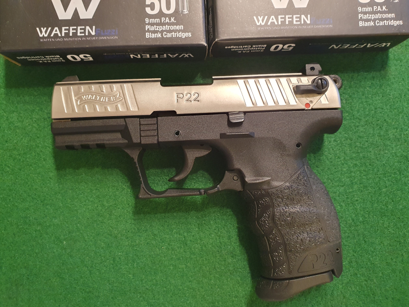 Walther P22Q vernickelt mit 100 Patronen alles neu – Bild 2