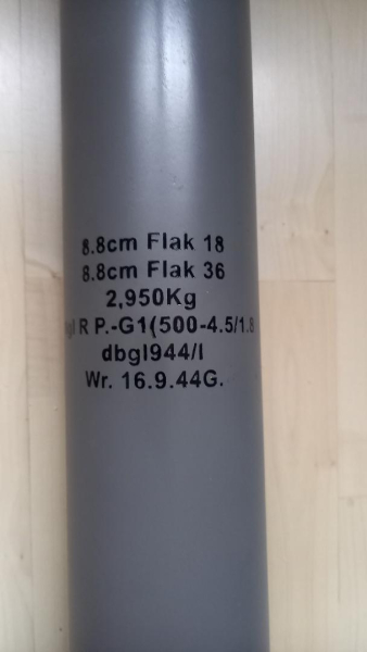 Flak 8.8 Hülse Granate Luftwaffe Wehrmacht – stampa 2