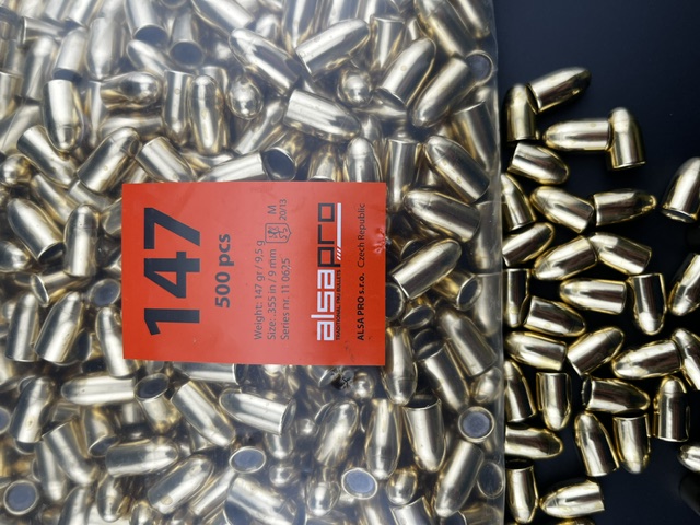 2000 Alsa Pro Geschosse 147gr FMJ RN 9mm .355I kein Geco I kein LOS – Bild 1
